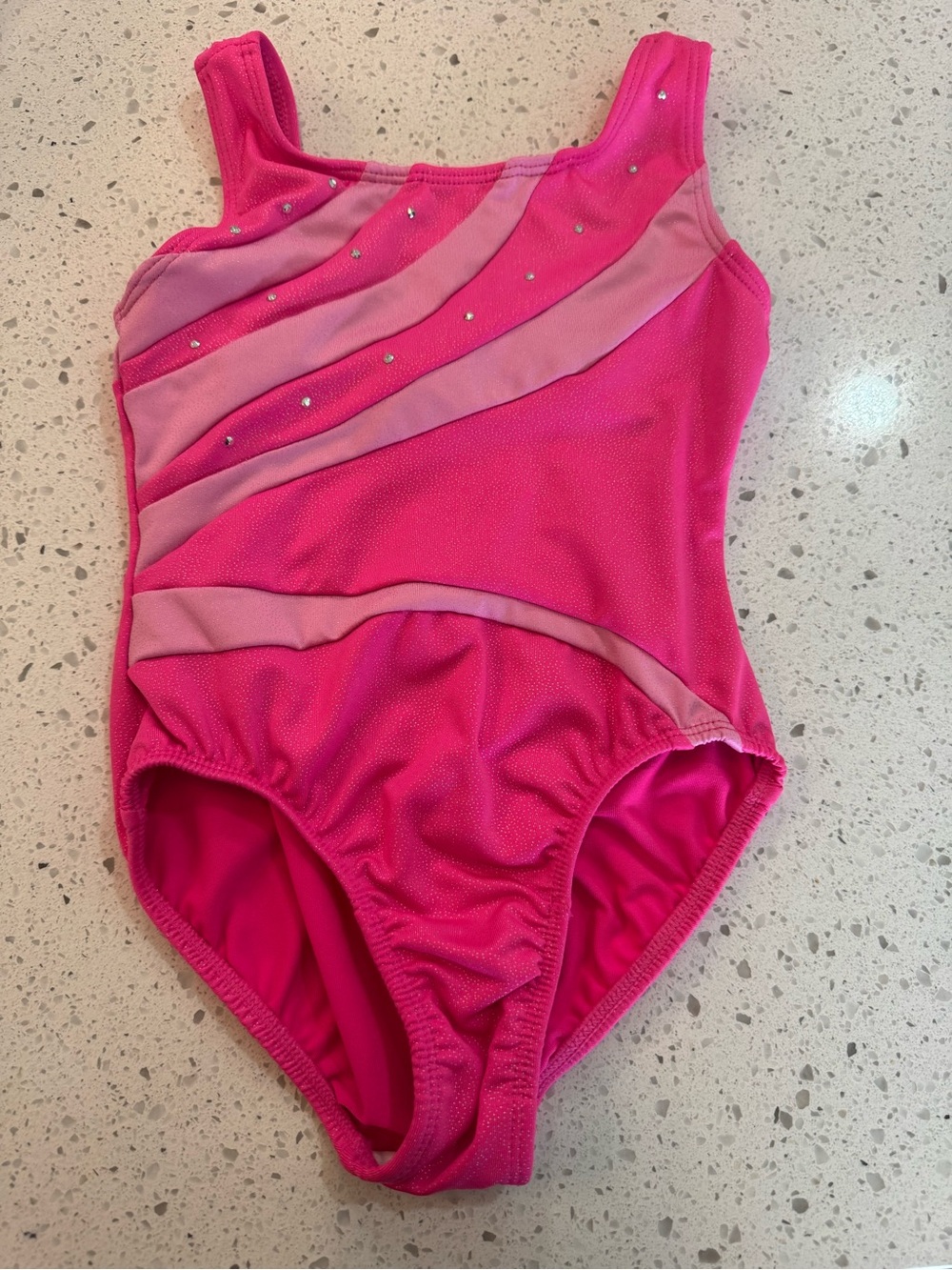 Danskin Girls Bright Pink Dance Leotard
